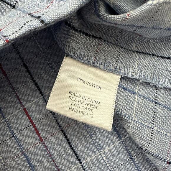 Modcloth Retro Scallop Trim Top Size S Blue Red Check Nautical Buttons Tank - Picture 6 of 11